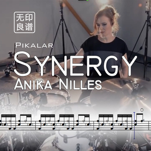 synergy - anika nilles 动态谱 无鼓伴奏 鼓谱扒谱 无印良谱
