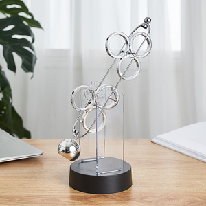 北欧创意牛顿摆球磁悬浮摆件装饰品家居办公室书房桌面混沌仪摆设