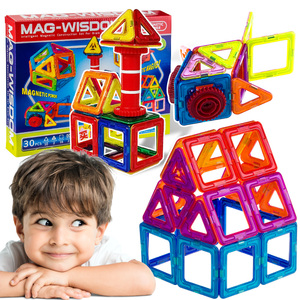 科博儿童磁力片百变提拉40件磁性拼插积木男女孩益智玩具2-3-5岁