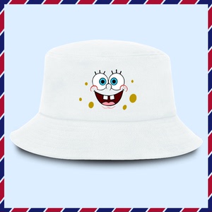 派大星海绵宝宝联名情侣装派大星男女情侣定制遮阳帽盆帽渔夫帽子