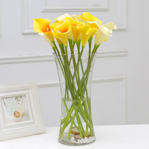 包邮 玻璃透明花瓶摆件大号富贵竹水培百合玫瑰插花花器客厅装饰