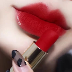 兰蔻菁纯柔润丝缎唇膏1.6g中样505#朱砂红哑光雾面口红超美神仙色