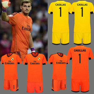 西班牙波尔图皇马卡西利亚斯门将服短袖守门员足球服龙门衣纳瓦斯