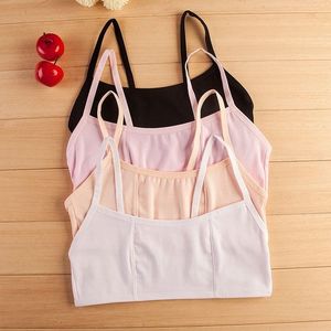 初中生内衣女初二内衣女学生12 13岁小胸平胸发育期小背心黑色