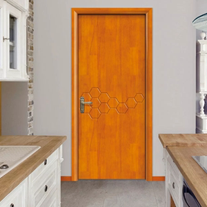 木门房门室内套装门卧室门家用指接板橡木喷漆门书房木门复古风格