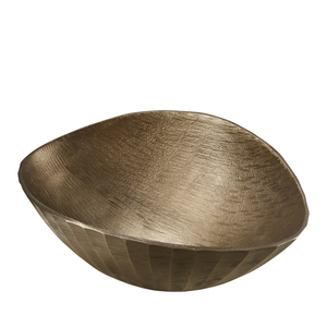 环球家居悦生活新款果盘创意现代零食盘客厅玻璃茶几轻奢树脂铜盘