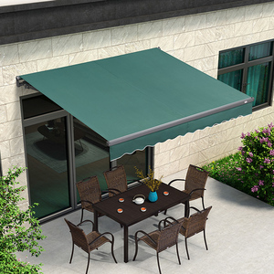 遮阳棚家用电动阳台庭院伸缩雨棚户外防晒防雨雨棚折叠伸缩遮雨棚