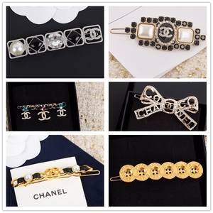 韩国直邮代购专柜正品chanel香奈儿双c镶钻20新款蝴蝶结发饰发夹