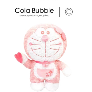 日本正品代购正版粉色樱花哆啦A梦叮当猫机器猫超大毛绒公仔玩偶