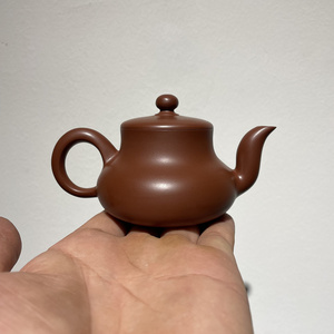 章氏河记潮汕工夫茶壶朱泥纯手工手拉壶章锡河之子章炜勤君德壶
