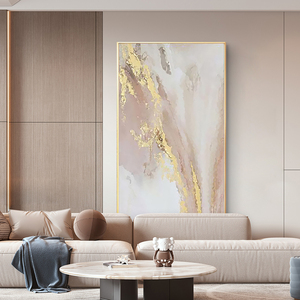 巨幅轻奢客厅装饰画抽象艺术大气沙发背景墙挂画现代高档玄关壁画76人