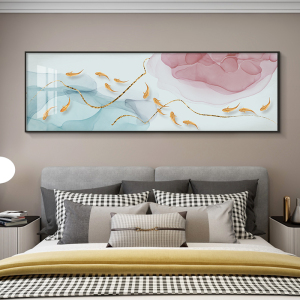 床头挂画招财图