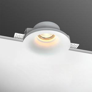 创意无边框石膏灯嵌入式吊顶家用网红ins客厅卧室过道圆形led筒灯