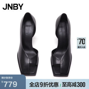 JNBY/江南布衣春季折扣浅口单鞋高跟鞋7N2M12960