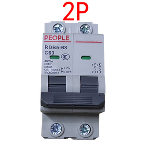 people人民电器2p 40a双进双出断路器空气开关c63两相电20总32 25