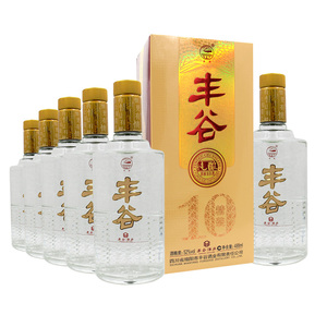 丰谷酒业 丰谷纯酿10酒 52度488ml*6瓶整箱装四川白酒
