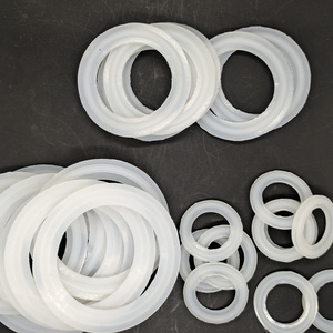 热熔PPR活接垫子带凸硅胶白色密封圈4分6分1寸40耐热硅胶垫橡胶圈
