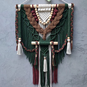 手工编织民族异域风彩色挂毯北欧波西米亚家居装饰diy材料包