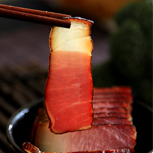 四川土特产农家自制柴火烟熏咸老腊肉腌肉后腿肉二刀肉烟熏土猪肉