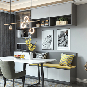 餐边柜吊柜组合