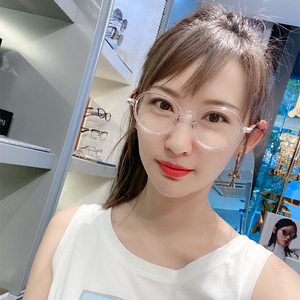 21新款lindafarrow琳达法罗眼镜框圆框全框超轻近视眼镜架女lf51