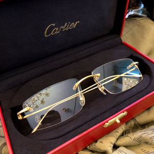 18k金眼镜架男士