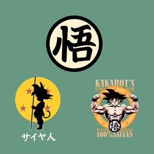 孙悟空七龙珠龟悟a级过粉diy烫画贴柯式平面服装贴花热转移印花