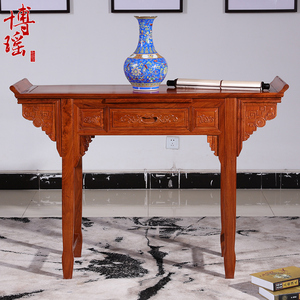 中式供桌花梨木神台红木供台仿古玄关桌明清实木条几桌贡台佛桌