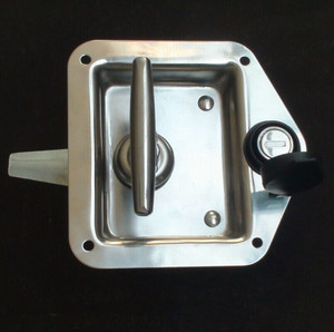 静音发电机组电柜门锁/t型折叠手柄工具箱盒锁,冷藏车集装箱板锁