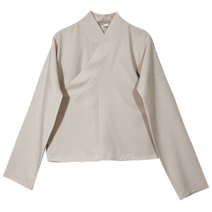 原创汉服女打底交领上衣纯色上襦春秋窄袖上衫单卖