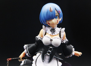 【新店促销】re:从零开始的异世界女仆装蕾姆雷姆流星锤动漫手办