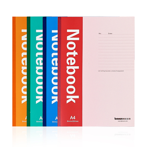 bowen博文文具a5b5a4软抄本学生作业本notebook记事本胶装本无线装订