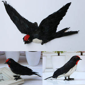 仿真动物小燕子鸟类标本模型玩具飞翔燕工艺品摆件墙壁挂燕装饰品