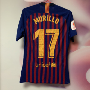 巴萨1819赛季主场更衣室版足球服球衣运动短袖球员版球衣