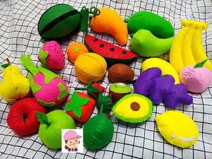 不织布手工布艺diy成品 水果苹果蔬菜仿真食物益智玩具幼儿园作业