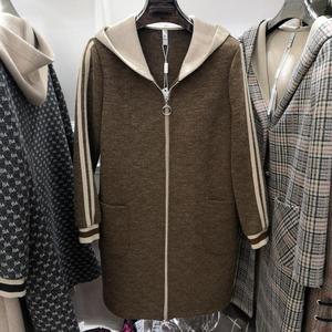 格林菲尔2019秋冬装新款3041女装格林菲尔针织外套上衣毛呢子大衣