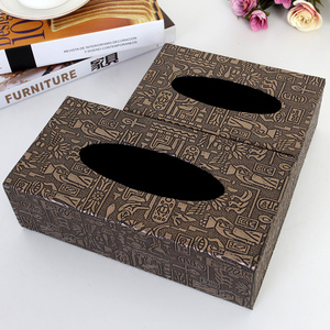 皮革纸巾盒酒店ktv抽纸盒餐厅餐饮餐巾盒木制创意饭店家用盒定制