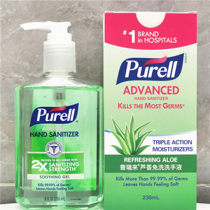 Purell Hand Sanitizer Aloe 美国普瑞莱芦荟免洗消毒洗手液