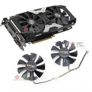 zotac索泰gtx1060 1050x-gaming gtx950 960霹雳版ha显卡散热风扇