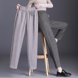 呢子萝卜裤女冬