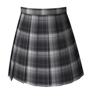 【北冥有鱼】原创jk正统日系制服双子银线格裙可爱学院风百褶裙女