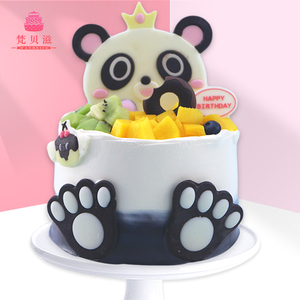 熊猫卡通蛋糕