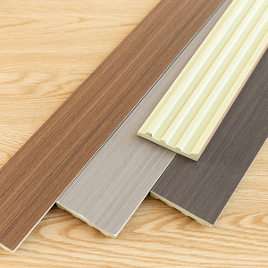 pvc 塑料踢脚线仿实木地板防水高分子白色踢脚线墙角贴地脚线瓷砖
