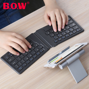 BOW航世折叠蓝牙键盘 适用于ipad2019华为M6小米平板4安卓手机苹果iphone外接迷你便携无线小键盘