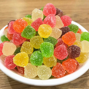 德国品牌酸小不点橡皮糖5斤散装酸甜混合水果味软糖零食