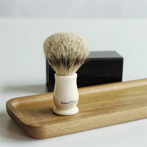 edwin jagger英国原装进口复古silvertip银尖獾毛男士起泡剃须刷