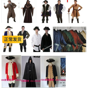 舞台表演成人男豪华军官舰长将军美国总统华盛顿扮演服装3人付款225