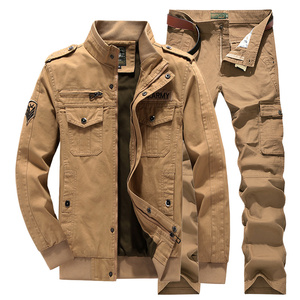 军工装特种兵外套男装秋冬季加绒加厚军衣套装战术飞行服夹克军装