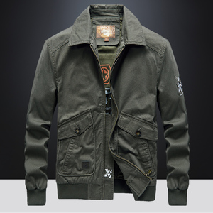 纯棉军工装101空降师战术夹克特种兵羊羔绒外套男装军迷衣服春季