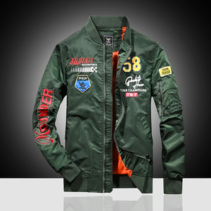 飞虎队ma1空军飞行员夹克男潮春秋季美国刺绣美军工装飞行服外套